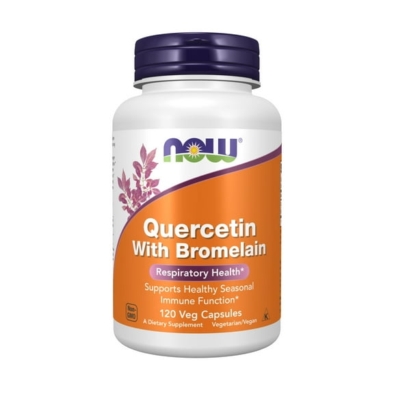 NOW Supplements, Quercetin with Bromelain, Balanced Immune System*, 120 Veg Capsules