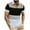 Khaki, variant on WREESH Men's Color Block Henley Short Sleeve Top, Men's Printed Sports Short Sleeve Top with Trendy Style Gray