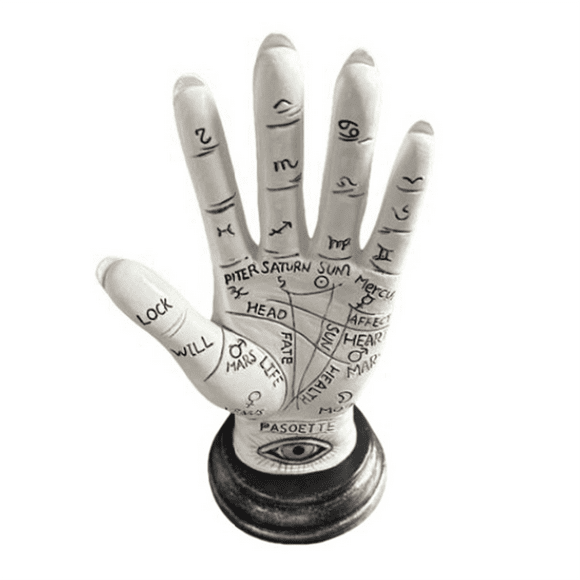Hand of God Palmistry Statue Devil Hand Figurine Demonic Hand Halloween Decorations Home Decor Desktop Resin Ornaments