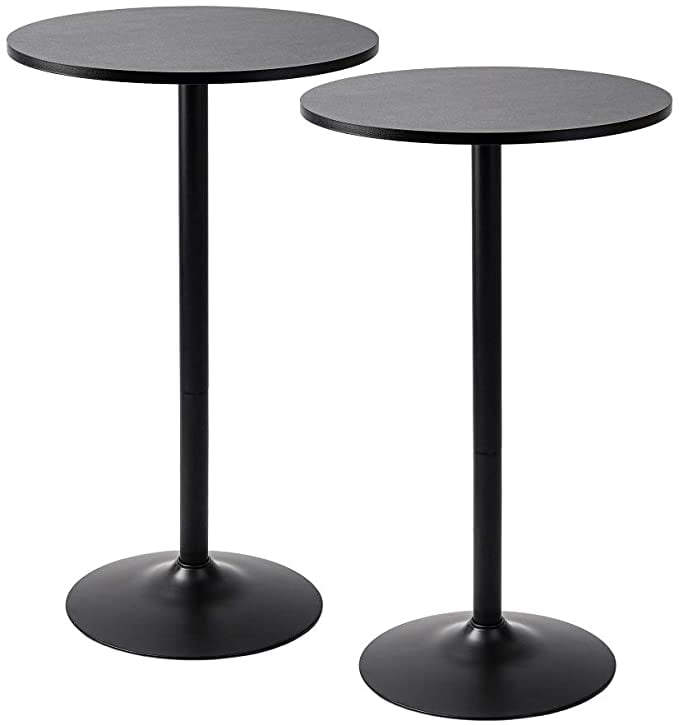 Winsome Obsidian Pub Table Round Black, High Top Round Pub Tables