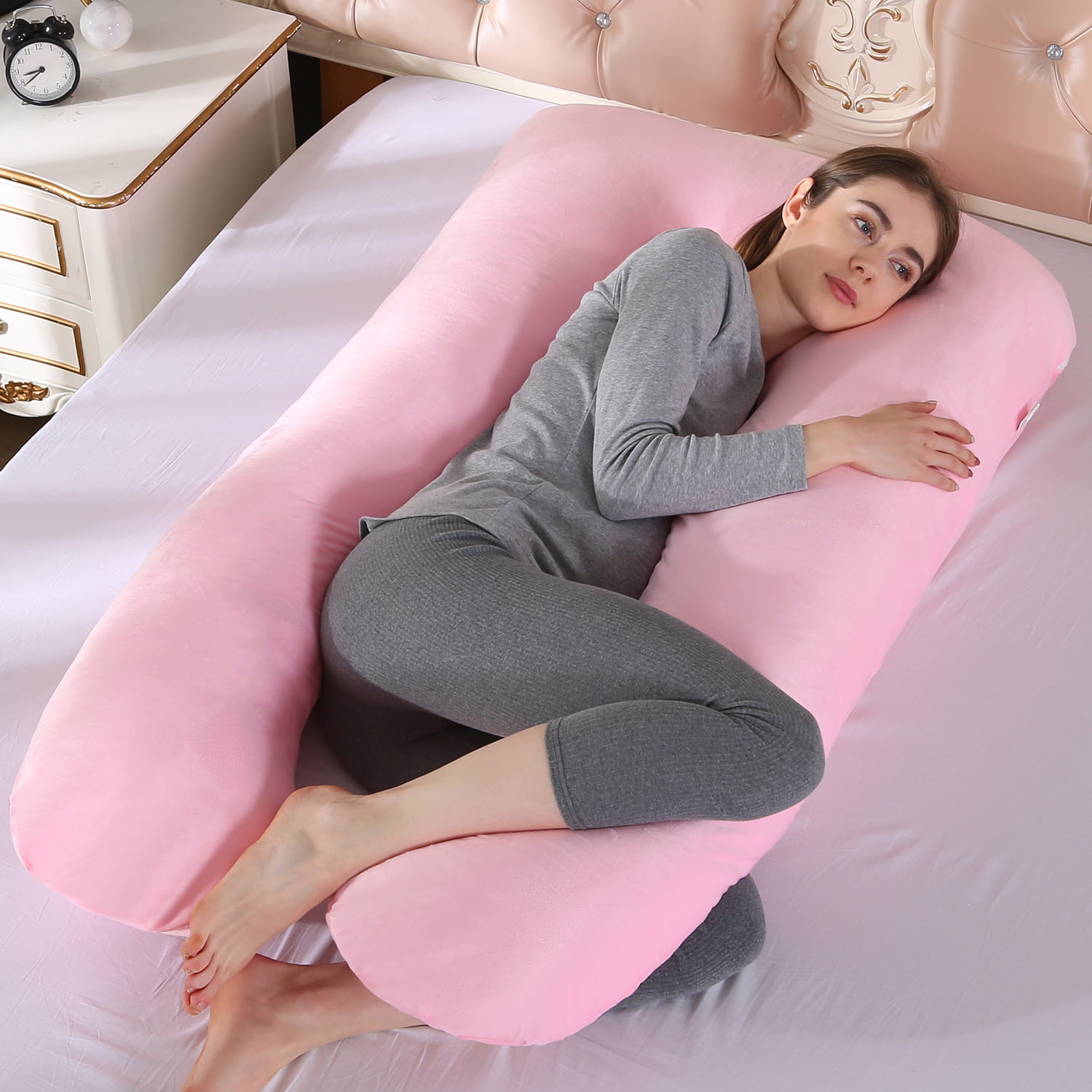 U-Shape Pregnancy Full Body Pillow Women Maternity Pillow Side Sleeping Support 
