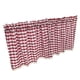 thumbnail image 3 of Cenefa de ventana de cuadros Zulema cortinas de cocina rojo 130x41cm, 3 of 8