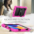 thumbnail image 2 of FJLBDE Case for Xiaomi Redmi Pad SE 8.7 inch 2024, Rugged Shockproof Tablet Cases Cover with Kickstand Shoulder Strap, Rose, 2 of 7