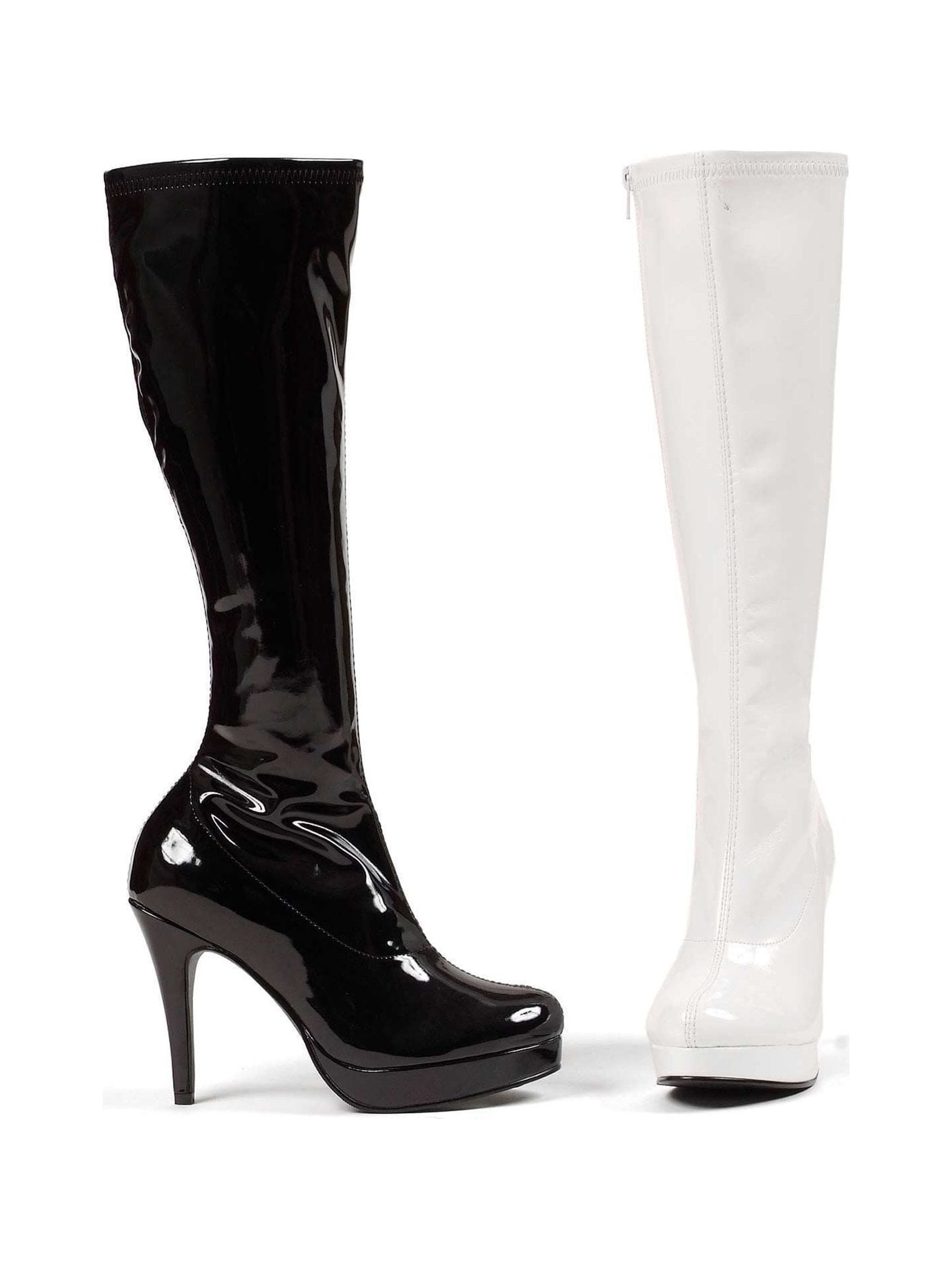 Ellie Shoes E-421-Groove, 4 inch Knee High Boots with Side Ellie Shoes E-421-Groove, 4 inch Knee High Boots with Side