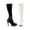 Black, variant on 421-GROOVE, 4 inch Knee High Boots With Zipper