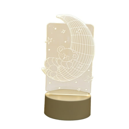 

USB Acrylic 3D Night Light Lamp Home Outdoor Landscape Decoration Gifts