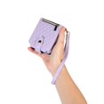 thumbnail image 5 of TECH CIRCLE Galaxy Z Flip 5 Case, Luxury Fashion PU Leather Shockproof Protective Magnetic Case with Shoulder/Wrist Strap Zipper Card Slots Wallet Cover for Samsung Galaxy Z Flip 5 6.7" 2023,Purple, 5 of 9
