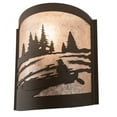 thumbnail image 2 of Meyda Tiffany 200795 Canoe At Lake Right 12" Tall Wall Sconce - Bronze, 2 of 7