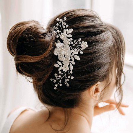 Wedding Hair Comb Ivory Flower Bridal Headpiece Hair Pins Wedding for Brides (Silver) | Walmart Canada Wedding Hair Comb Ivory Flower Bridal Headpiece Hair Pins Wedding for Brides (Silver) | Walmart Canada