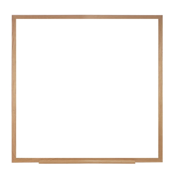 Ghent 48.5" x 48.5" Wood Frame Non-Magnetic Whiteboard