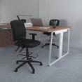 thumbnail image 2 of Boss Office Tabouret de Dessin en Cuir Multifonction avec Accoudoirs Réglables, 2 of 9