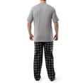 thumbnail image 4 of Fruit of The Loom Men's Crewneck Tee and Fleece Pajama Pants Set, 2-Piece, Sizes S-XL, 4 of 8