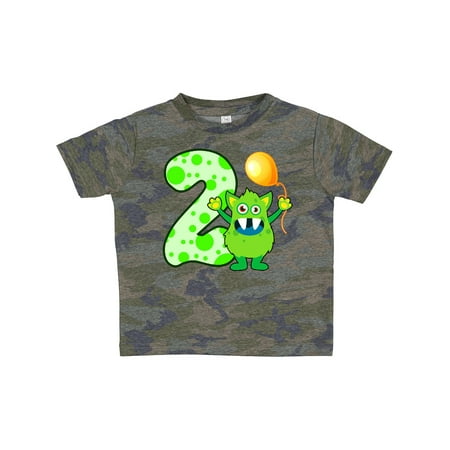

Inktastic 2nd Birthday Monster Gift Toddler Boy or Toddler Girl T-Shirt