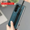 thumbnail image 4 of Allytech Galaxy Z Fold5 Case with S Pen Holder, Samsung Z Fold5 Cover, Premium PU Leather Retro Business Type Cover Anti-Scratch Drop Protection Phone Case for Samsung Galaxy Z Fold 5 - Darkgreen, 4 of 9