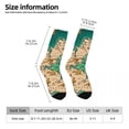 thumbnail image 5 of Earth Map Stockings Map of the World Custom Korean Socks Spring Anti Bacterial Socks Women, 5 of 7