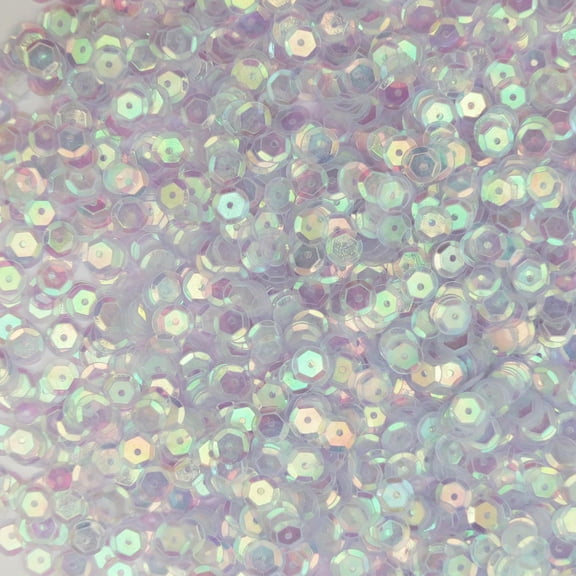 Ultra Shiny Blue Shadow Cup Sequins 6mm Crystal Rainbow Iris Iridescent Made in USA