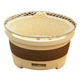thumbnail image 3 of Colaxi Ceramic Charcoal Tea Brewing Stove Versatile with Stainless Steel Mesh Grill Size M, 3 of 8