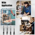 thumbnail image 5 of 4 PCS Square Hole Drill Bits Set, Woodworking Mortising Chisel Set Bits Including 1/4 Inch, 5/16 Inch, 3/8 Inch, and 1/2 Inch, Square Hole Drill Bits for Handicrafts DIY, 5 of 5