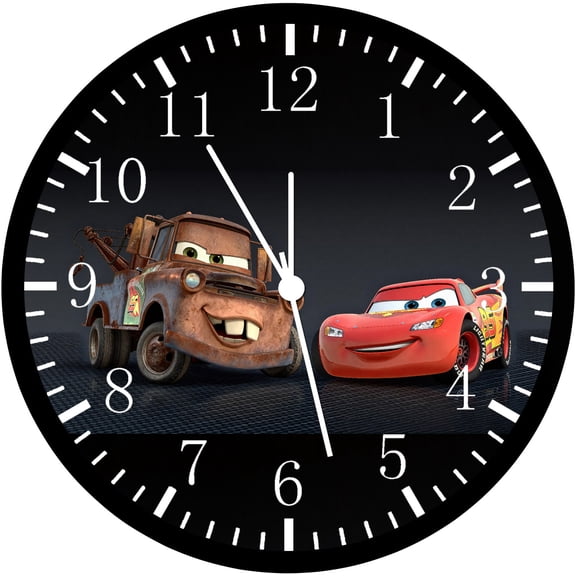 12 Inch Mater McQueen Wall Clock Non-Ticking Silent Great for Decor and Gifts G214