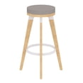thumbnail image 2 of Home Square Solid Wood Bistro Stool in Maple Finish - Set of 3, 2 of 7