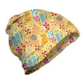 thumbnail image 1 of Summer Unisex Beanie, Beach Theme Parasols Towels, Hiking Outdoors, Multicolor, by Ambesonne, 1 of 1