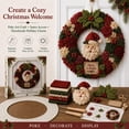 thumbnail image 2 of Clearance! Christmas Fabric Wreath DIY Kit for Adults & Beginners, Handmade 3D Poke Wreath DIY Kit Holiday Gift for Home Hanging Decor (Angel), 2 of 7