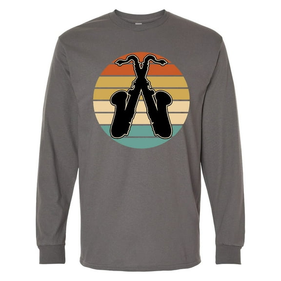 Inktastic Saxophone Music Vintage Band Long Sleeve T-Shirt