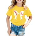 thumbnail image 1 of HNMKIU Trendy Girls Tops Printed Tees for Kids Fashionable Loose T-Shirt Featuring Squid Theme Design, 1 of 4