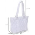 thumbnail image 6 of CoCopeaunt Quilted Tote Bags for Women Lightweight Puffer Padding Shoulder Bag Large Nylon Tote Handbag Zipper Closure, 6 of 6