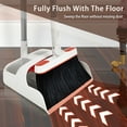 thumbnail image 7 of JEHONN Broom and Plastic Dust Pans Set for Home with 54 inches Long Handle (Grey&Red), 7 of 7