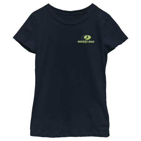 Girl s Mossy Oak Small Green Classic Logo Graphic Tee