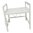 thumbnail image 2 of Luzkey Extendable Microwave Oven Rack Bakers Rack Heavy Duty 1 Layer Toaster Shelf Utensils Storage for Cafe Dining Room Home Pantry White, 2 of 8