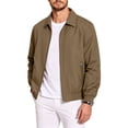 thumbnail image 5 of Fnooota Men's Bomber Jackets, Lapel Collar Lightweight&nbsp; Long Sleeve Zip up Outerwear for Spring Fall Khaki Size S-3XL, 5 of 6