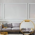thumbnail image 3 of 240 L X 0.9 Inch W Peel and Stick Chair Rail Panel Molding, Pre Primed Trim for Home Decoration & Wall Protection, 3 of 8