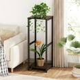 thumbnail image 2 of Support pour Plantes d'Intérieur, Coin, Haut, en Métal, Moderne, Étagère de Rangement pour Fleurs, Support pour Plantes pour Salon, Balcon, Jardin (Rond), 2 of 6