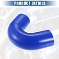 thumbnail image 6 of Unique Bargains 51mm 2.01" 135 Degree Elbow Silicone Reducer Hose Pipe Bend Turbo Water Intercooler Blue, 6 of 6