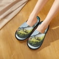 thumbnail image 6 of Honeii Largemouth Bass jumps out of water Print Furry Slippers Bedroom Slippers for Women and Men Fuzzy Plush Comfy Faux Fur Lined Slide Shoes -Large, 6 of 8