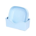 thumbnail image 2 of BAOPAI Japanese Style Versatile Plastic Snack Plates For Dessert Fruit Nuts And More With Durable Stackable Design Includes 10 Plates And 1 Base, 2 of 6