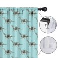 thumbnail image 4 of Blackout Kids Curtains,LightBlue Cartoon Dinosaurs Skeletons Pattern Childrens Insulated Curtains Set Of 2,Bedroom Essentials,Toddler Room Decor 52"x63", 4 of 5