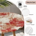 thumbnail image 3 of Red Ombre Round Tablecloth for 36-44 Inch Tables, Fitted Table Cover with Elastic Edge, Gradient Abstract Art Vintage Waterproof Outdoor Table Cloth Protector for Patio Garden Dinner Picnic, 3 of 9