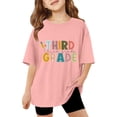 thumbnail image 3 of LILIYA First Day Of School Clothes for Girls In My Preschool Era Kindergarten Relaxed Fit Casual Short Sleeve T-Shirt Vacation Summer Clothes, 3 of 6