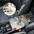 thumbnail image 5 of Renewold Wolf Mountain Auto Center Console Cover Non-slip Soft Armrest Storage Box Mat Scratch Resistant Middle Console Cover Arm Rest Pad Car Interior Decor Accessories, 5 of 9