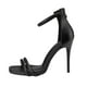 thumbnail image 2 of Zapatos de mujer Sandalias casuales con cremallera en la parte trasera Tacón súper alto Punta cuadrada Tacones de aguja brillantes Wmkox8yii hfjk3961, 2 of 7