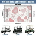 thumbnail image 3 of Valentine's Day Romance Theme Golf Cart Bench Seat Cover 51"x31" Front Seat Towel Blanket for EZGO Club Car, 3 of 8