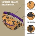 thumbnail image 5 of Fanny Pack Witch Hat Halloween Pattern Waist Pack Bag,Running Cross Bag,Waterproof Large Fanny Packs for Women Men for Travel Running Hiking Cycling, 5 of 6