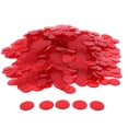 thumbnail image 1 of GSE 500 piezas de fichas de bingo transparentes de plástico de 3/4 pulgadas para juegos de bingo, fiestas, aulas, juegos nocturnos, salas de bingo (rojo), 1 of 1