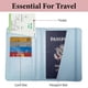 thumbnail image 3 of Porta pasaporte Cartera para pasaporte Fundas para billetes de avión Accesorios esenciales de viaje portátiles delgados Ranura para tarjeta de crédito a prueba de agua Libreta de billetes de pasajero, 3 of 6