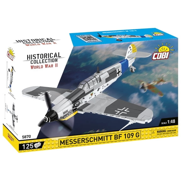 COBI Historical Collection WWII BF 109 G German Fighter Plane Interlocking Building Block Model Set # 5870