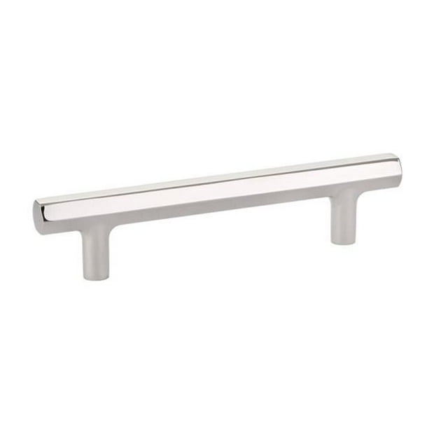Emtek 86460US14 4 in. Mod Hex Pull, Bright Nickel