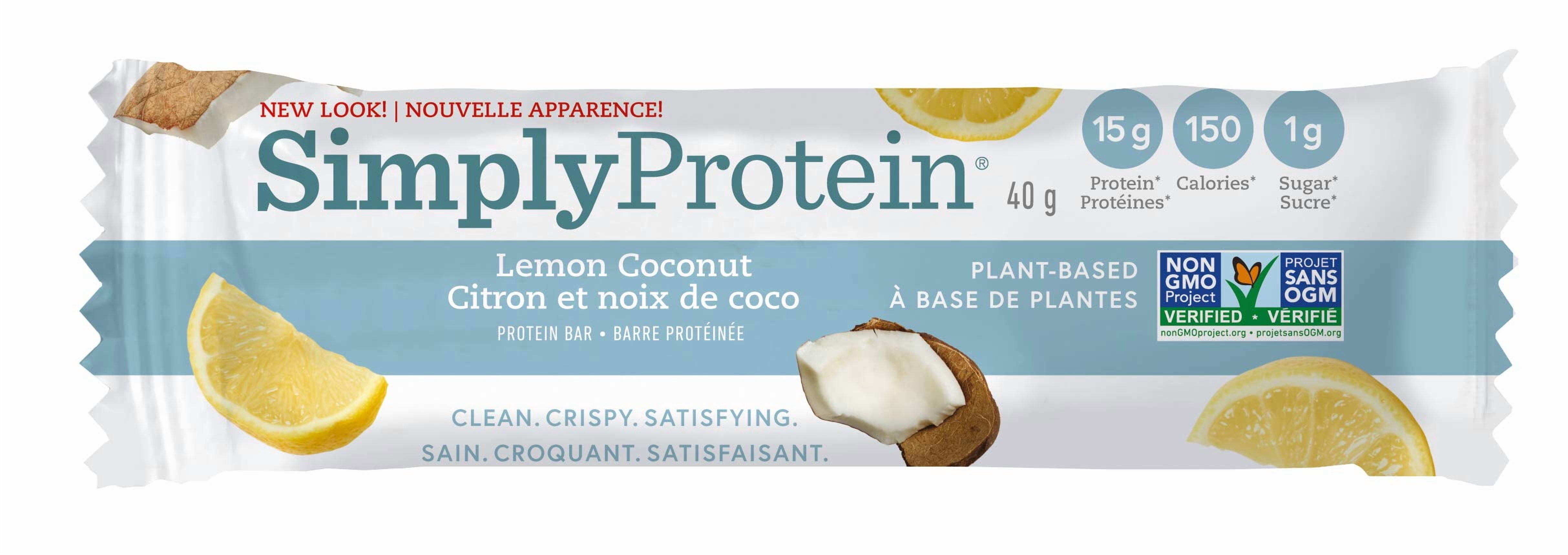 SimplyProtein Lemon Coconut Snack Bars, 4x40g